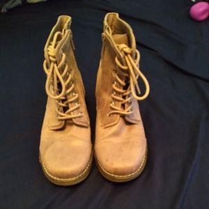 Torrid Brushed Pink Combat Boots